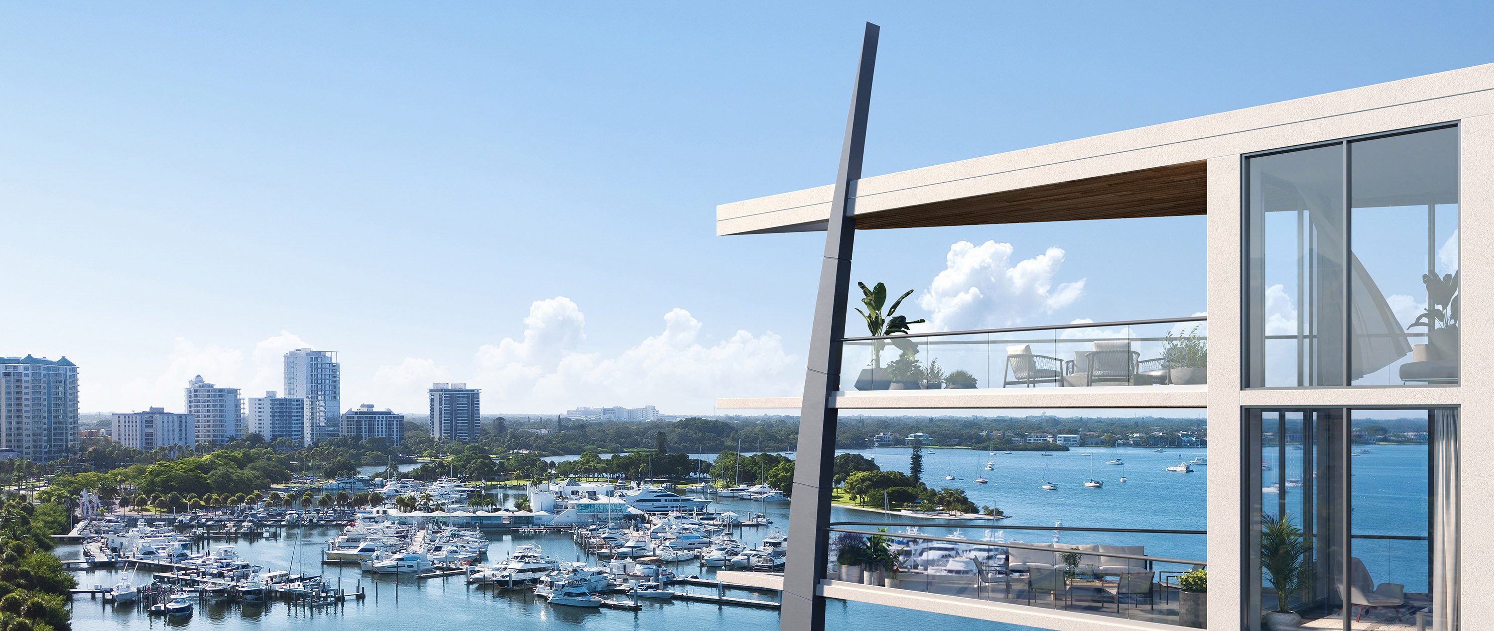 SIX88 Sarasota. Above it all. East-Balconies-Cropped